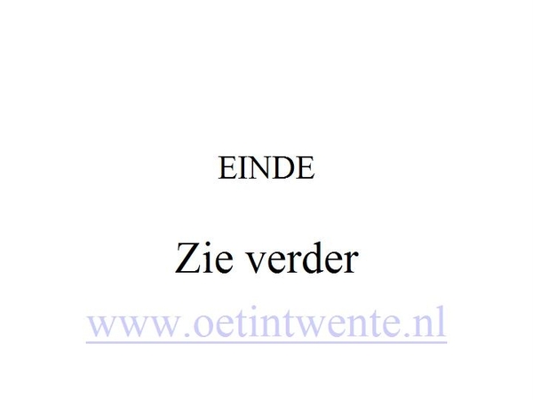 Zie ook www.oetintwente.nl