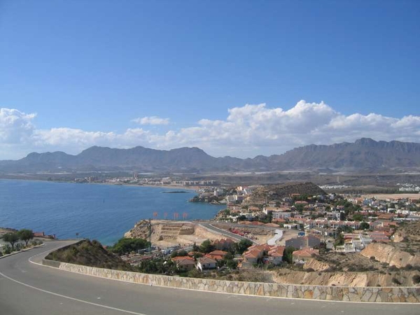 Uitzicht vanaf het Castillo in San Juan de los Terreros