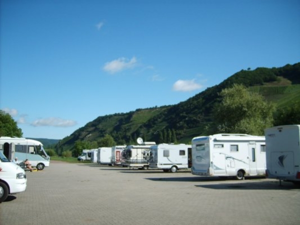 De camperplaats in Trittenheim