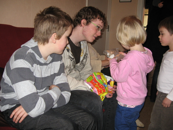 Thomas, Niels, Helena en Ona