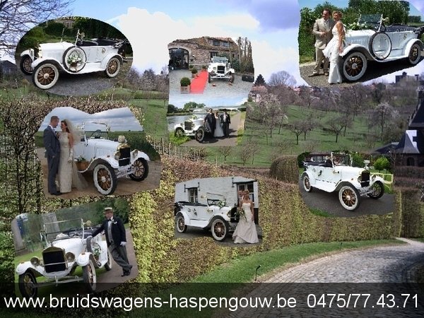 AANGEBODEN oldtimers bruidswagens Leopoldsburg
