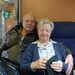 in de trein, Bierbuik en Omi