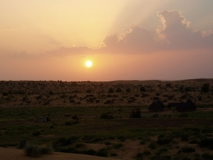3d Jaisalmer _Zonsondergang duinen van Sam