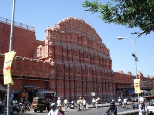 6b Jaipur _Hawa Mahal _paleis der winden _de facade van dit gebou