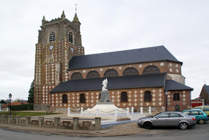 2009 architectuurdag Maisnires kerk zijkant jpg