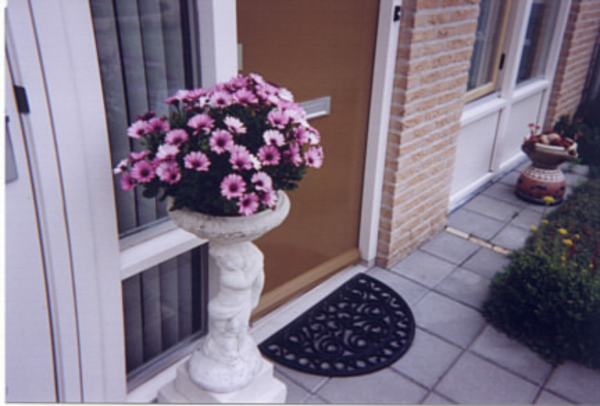 voordeur met bloembak