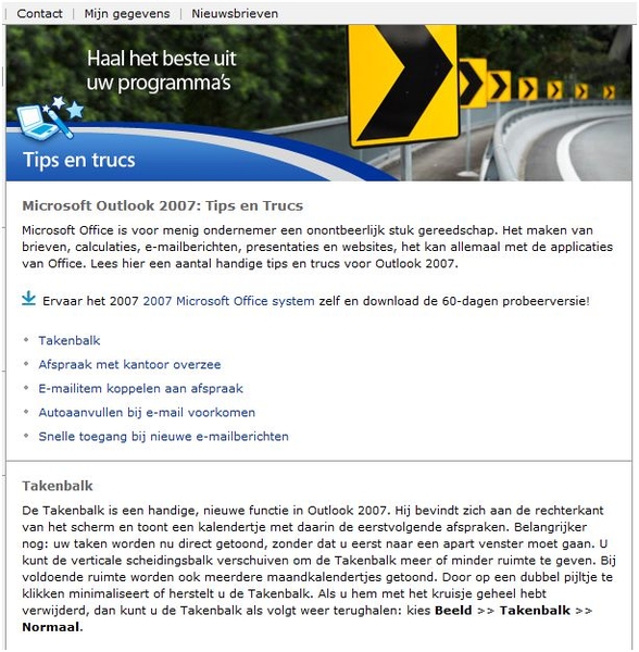 Microsoft Outlook 2007 Tips en Trucs