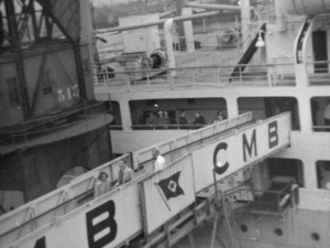 22-04-1952 ; de brug naar de congoboot