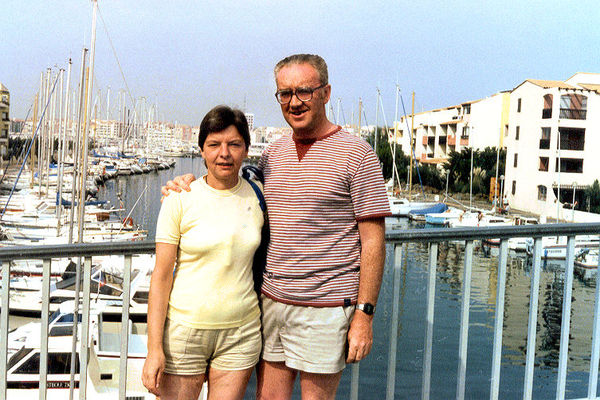 Mieke en ik in Cap d'Agde