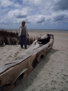 De Panne : Bart De Zutter (boot uit lindenhout boomstronk)