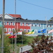 Gekleurde huizen in St. John.