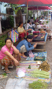 Morgenmarkt in Luang Prabang