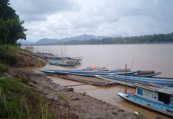 En nog boten op de Mekong