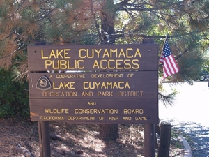 Afgelegen meer van Cuyamaca