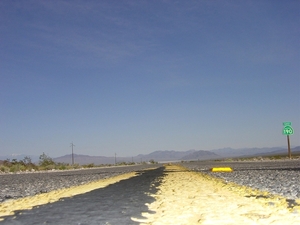 Op weg naar het broeihete Death Valley