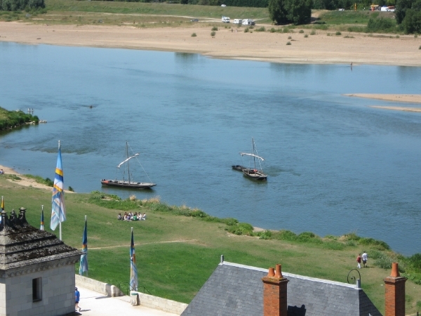 Zeilbootjes op de Loire.