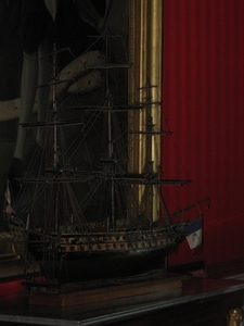 Maquette van de boot 