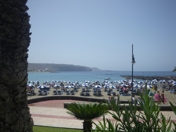 Ons strand in Los Cristianos