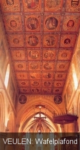 Veulen kerk wafelplafond