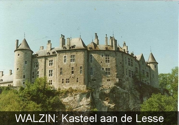 Walzin kasteel aan de Lesse