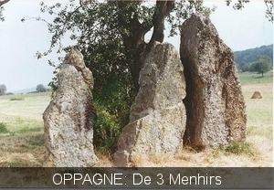 Weris (Oppagne) de 3 menhirs