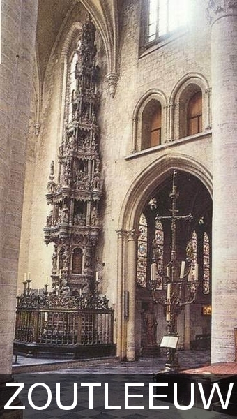 Zoutleeuw kerk met sacramentstoren