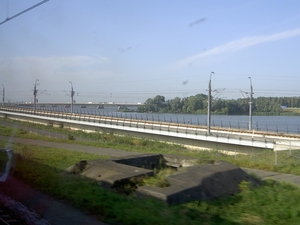 Moerdijkbruggen vanuit trein