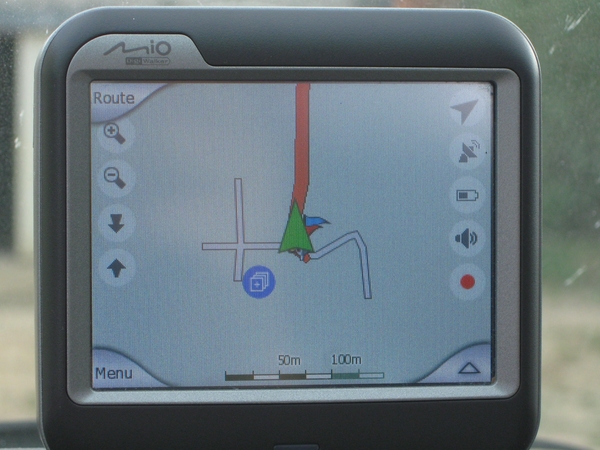 IMG_6252 GPS geeft richting huiswaarts aan.