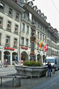 Bern Marktgasse met veel fonteinen