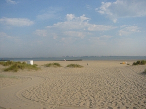 Het verlaten strand van Breskens