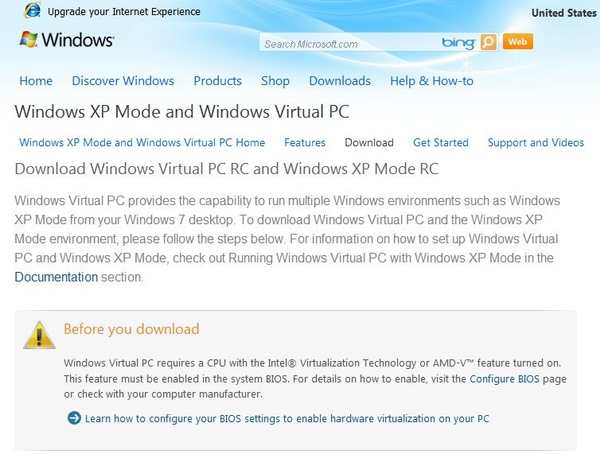 Virual Pc Windows 7 en XP
