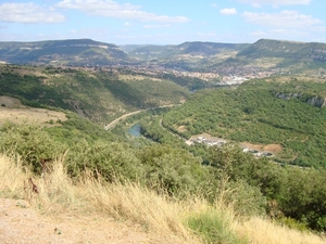De Tarn gezien vanaf de brug richting Millau