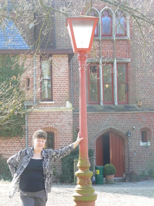 Andrea op de fotosessie van het Vlaams Belang