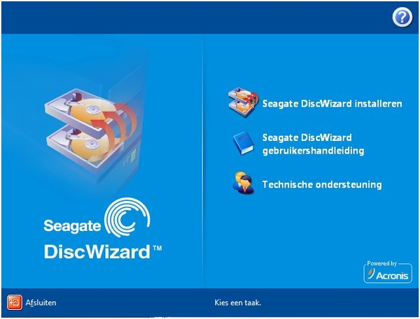 Seagate Disk Wizard.....gratis voor Seagate gebruikers